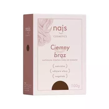 Индийская хна, темно-коричневая, 100 г Najs