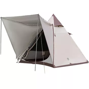 Индийская палатка производства Токио, палатка-пирамида для кемпинга на открытом воздухе, автоматическое быстрое открывание, солнцезащитная и водонепроницаемая, большое пространство с карнизами