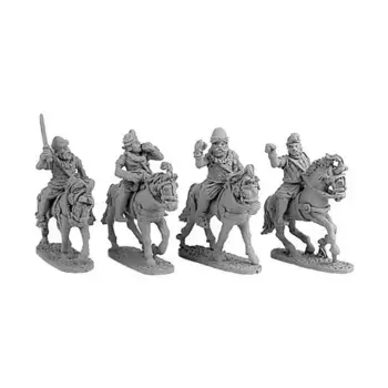 Индийское кавалерийское командование со штандартами и зонтиками, Ancients - Indian (15mm) (Xyston Miniatures)