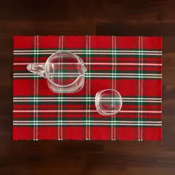 Индивидуальная скатерть El Corte Ingls Tartan, красный