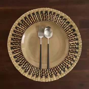 Индивидуальная скатерть из морских волокон Fez El Corte Ingls, черный