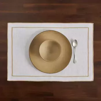 Индивидуальная скатерть Ruan El Corte Ingls, льняная смола, устойчивая к пятнам, бежевый