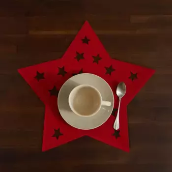 Индивидуальная скатерть Star El Corte Ingls, красный