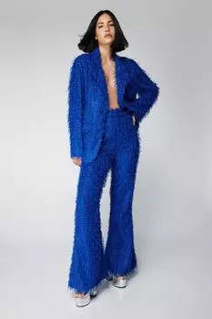 Индивидуально подобранные расклешенные ткани премиум-класса с кисточками Nasty Gal, синий