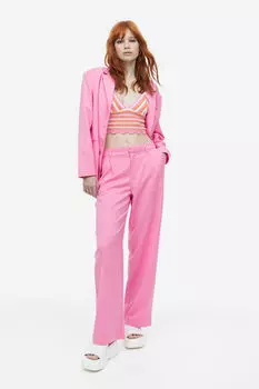 Индивидуальные брюки H&M, розовый