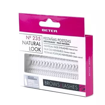 Индивидуальные накладные ресницы № 235 Естественный вид, Beter
