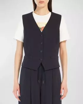 Индивидуальный жилет на пуговицах Aria Weekend Max Mara, цвет Navy