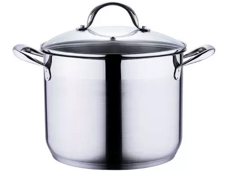 Индукционная кастрюля Bergner со стеклянной крышкой 8,2 литра BG-6504