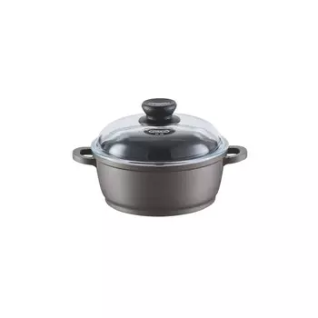 Индукционная кастрюля Berndes Bonanza со стеклянной крышкой и силиконовыми терморучками 20 см