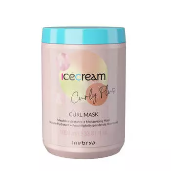 Inebrya Ice Cream Curly Plus увлажняющая маска для кудрявых и волнистых волос 1000мл