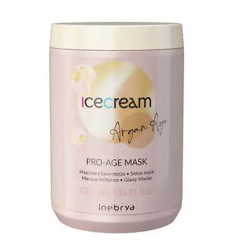 Inebrya Маска для сияния Ice Cream Argan Age с аргановым маслом 1000мл