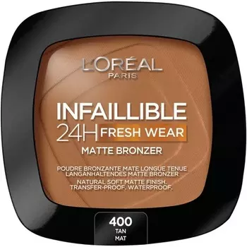 Infaillible 24H Fresh Wear Matte Bronzer оттенок 400 Tan Dorг, L'Oreal