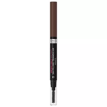 Infaillible Brows 24H Карандаш для бровей треугольной формы 3,0 Брюнетка 1 мл, L'Oreal