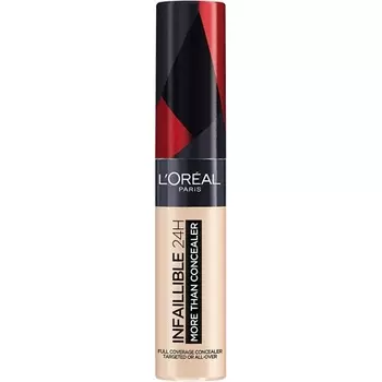 Infallible 24H More Than Concealer Стойкое покрытие с полным покрытием и матовым финишем 11 мл Фарфор 320, L'Oreal