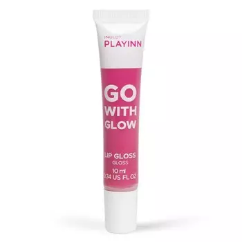 Inglot Playinn, Go With Glow, блеск для губ, Go With Raspberry 25, 10 мл