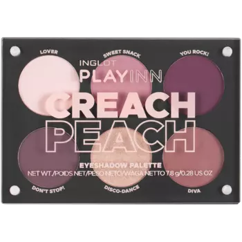 Inglot Playinn палетка теней для век персикового цвета, 8 г