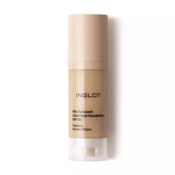 Inglot, Skin Focused Care Foundation Spf 50, Medium Olive 308
