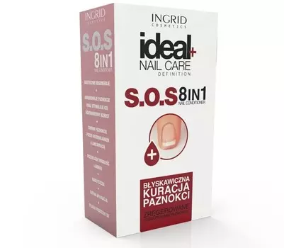Ingrid, Ideal Nail Care, моментальный уход за ногтями S.O.S 8в1, 7 мл