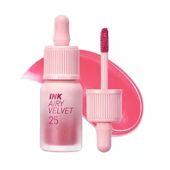 Ink Airy Velvet Lip Tint Жидкая помада для губ 0,14 жидких унций 025 Zazzy Peach Peripera