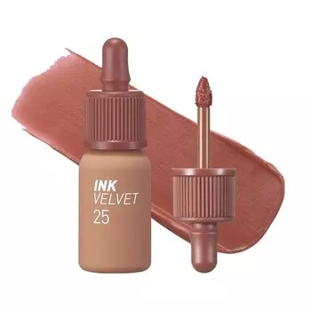 Ink the Velvet Lip Tint Высокопигментированный Стойкий Невесомый Не тестировался на животных Без глютена Без парабенов 025 CINNAMON NUDE Peripera