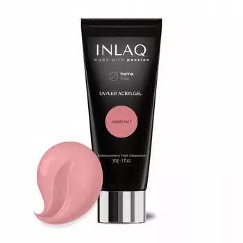 INLAQ Акриловый гель для ногтей Hazelnut Building Acrylgel 30 мл HEMA Free