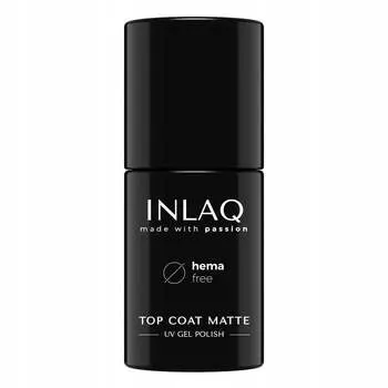 INLAQ Top Hybrid Matte No Wipe Top Coat Matte 6ml HEMA Free