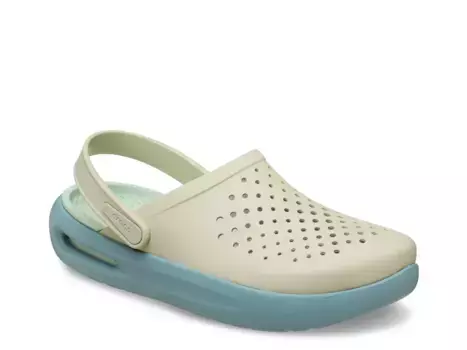 InMotion Сабо - мужские Crocs, Beige/Light Blue