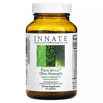 Innate Response Formulas, Flora 20-14, повышенной силы действия, 60 капсул