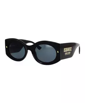 Инновационные солнцезащитные очки с характерными деталями Dsquared2, черный