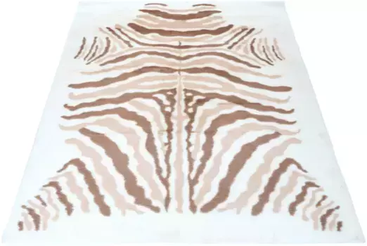 INOSIGN мохнатый ковер "Элиас", прямоугольный, имитация меха, гостиная 160х230 см, серо-коричневый/белый