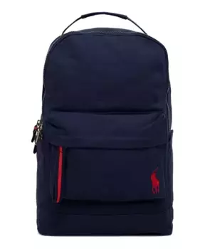 Инструкции по уходу за хлопковым рюкзаком, сделанные в Китае. Ralph Lauren, синий