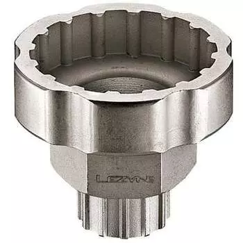 Инструмент для крепления внешнего нижнего кронштейна и стопорного кольца кассеты Lezyne, цвет Nickel