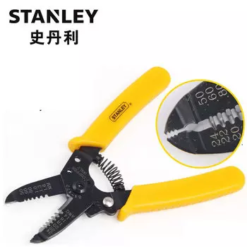 Инструмент для зачистки проводов Stanley с лезвиями AWG16-26, 6-дюймовый инструмент для зачистки проводов, выключатель провода 84-477-22