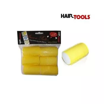 Инструменты для волос Бигуди со спонжем Желтые 32мм 6 шт Hair Tools