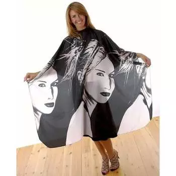 Инструменты для волос Портретная накидка Черно-белая, Hair Tools