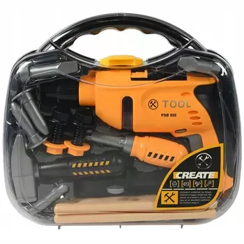 Инструменты В Корпусе Набор Детских Инструментов Перфораторная Дрель На Аккумуляторе Midex