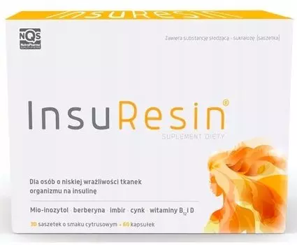 INSURESIN берберин цинк вит. В 30 пакетиков + 60 капсул. Inna marka