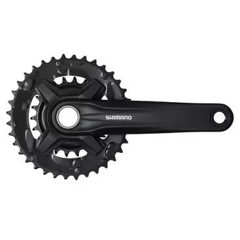 Интегрированная рукоятка MTB Shimano Mt210 9V. 170 мм 36-22 Буст, черный / черный / черный