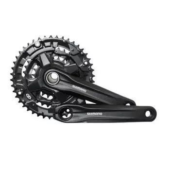 Интегрированная рукоятка MTB Shimano Mt210 9V. 170мм 44-32-22, черный / черный / черный