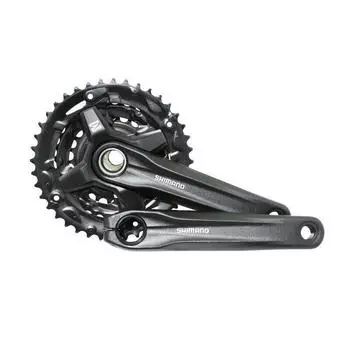 Интегрированная рукоятка MTB Shimano Mt210 9V. 170мм 40-30-22, серый / темно-серый / темно-серый