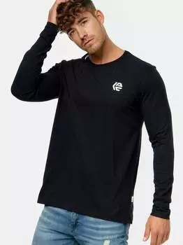 Интенсивная рубашка с длинными рукавами Indicode, черный