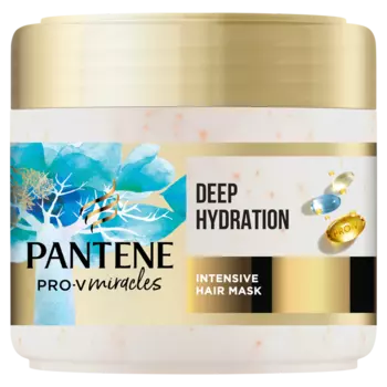 Интенсивно питательная биотиновая маска для волос, 300 мл Pantene Hydra glow
