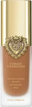 Интенсивно покрывающая жидкость с длительным действием spf 20 Dolce&Gabbana Flawless Everlast Foundation, 25W Medium Deep 27 ml