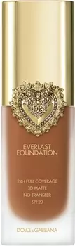 Интенсивно покрывающая жидкость с длительным действием spf 20 Dolce&Gabbana Flawless Everlast Foundation, 29W MEDIUM DEEP 27 ml