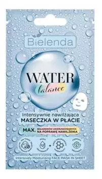 Интенсивно увлажняющая тканевая маска для лица Bielenda, Water Balance