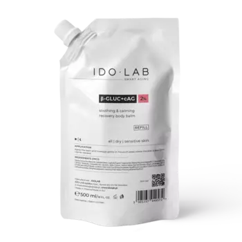 Интенсивно увлажняющий и успокаивающий крем для тела, сменная упаковка, 500 мл Ido Lab B-Gluc + cag