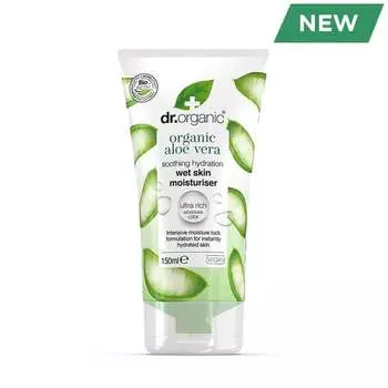 Интенсивно увлажняющий лосьон для тела для влажной кожи с органическим алоэ, 150 мл Dr.Organic, Dr Organic