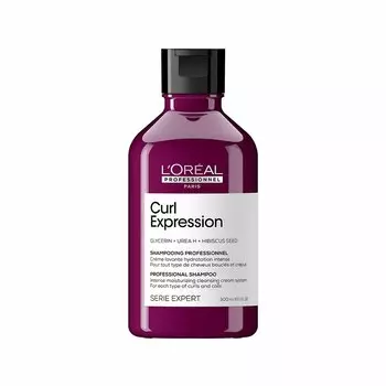 Интенсивно увлажняющий, очищающий шампунь для вьющихся волос curl expression intense moisturizing cleansing cream shampoo LOral Professionnel Paris, 300 мл
