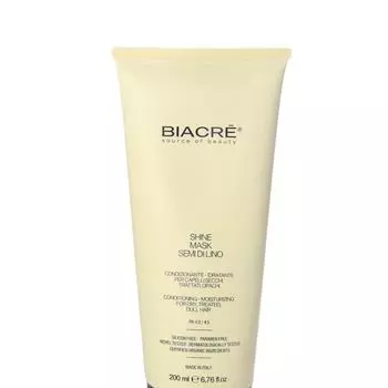 Интенсивно восстанавливающая маска с льняным маслом, для тусклых волос, 200 мл Biacr Shine