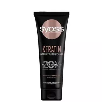 Интенсивный кондиционер интенсивный кондиционер для слабых и ломких волос 250мл Syoss Keratin